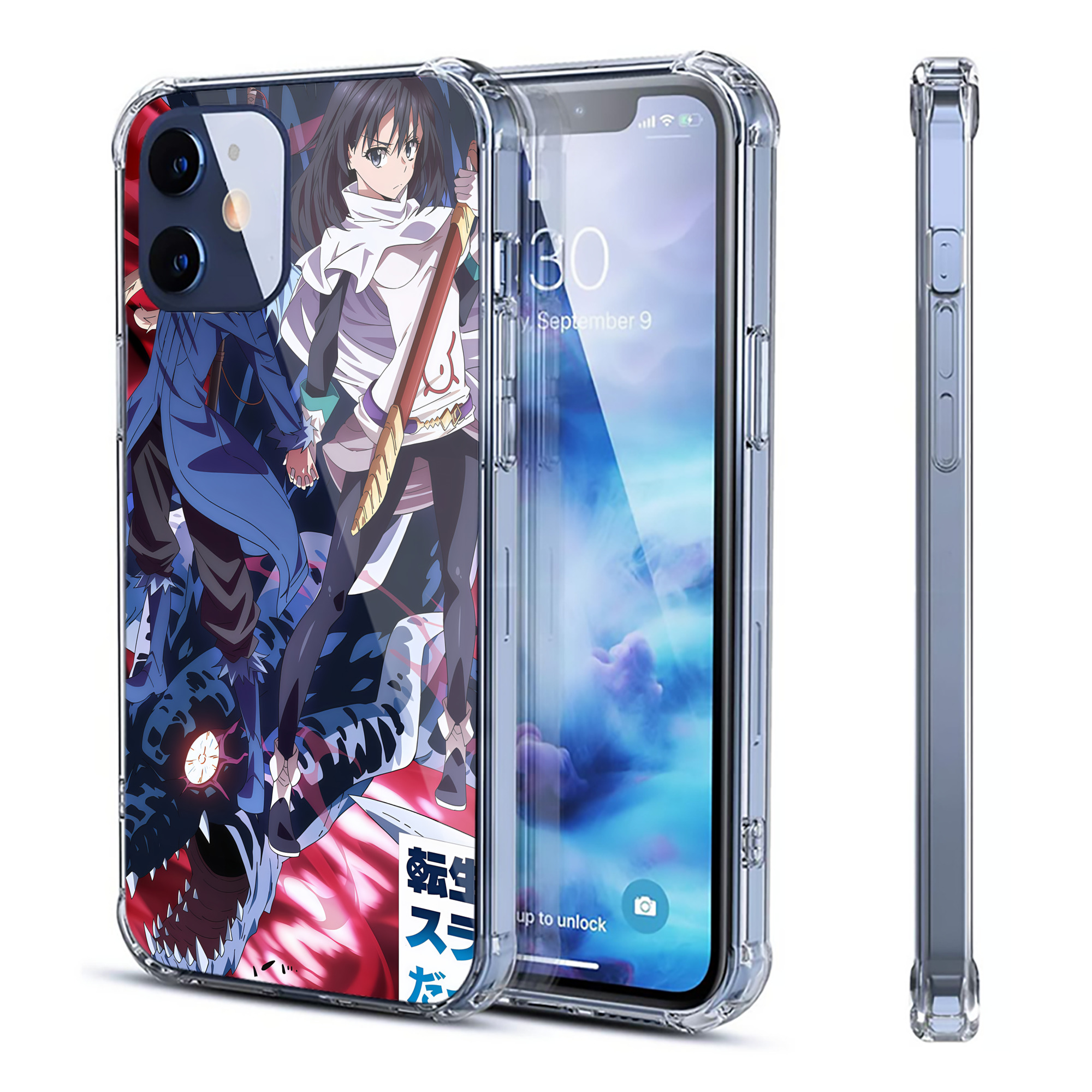 （画像用） 転スラ Regarding Reincarnated to Slime 【iPhone 12シリーズ対応】透明スマホケース（クリアソフトケース）